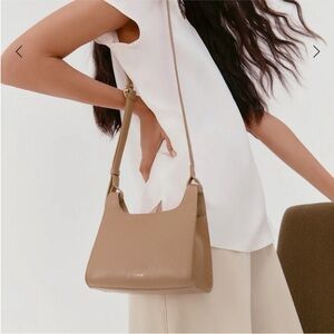 Cuyana Mini Double Loop bag in Cappucino